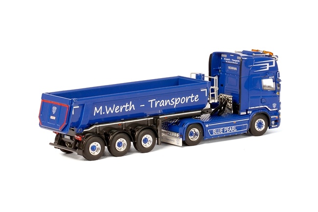 Scania R Topline + volquete bañera Trailer Wsi Models escala 1/50